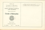 West Central Bulletin 1933 by West Central School of Agriculture