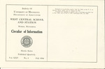 West Central Bulletin 1934 by West Central School of Agriculture