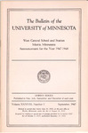 West Central Bulletin 1947-1948 by West Central School of Agriculture