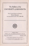 West Central Bulletin 1949-1950 by West Central School of Agriculture